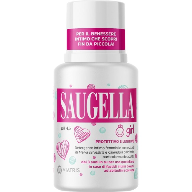Saugella girl protettivo e lenitivo detergente intimo 100 ml Saugella girl protettivo e lenitivo detergente intimo 100 ml