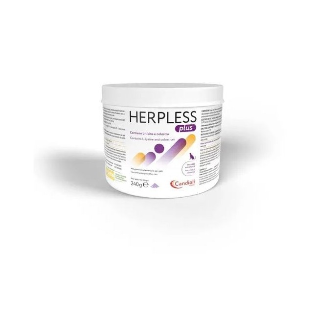 Herpless plus polvere appetibile per gatti 240 g Herpless plus polvere appetibile per gatti 240 g