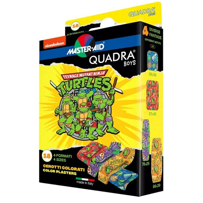 Master-aid Quadra Boys Ninja Turtles Assortiti Master-aid Quadra Boys Ninja Turtles Assortiti