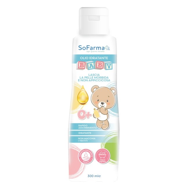 Olio Corpo bagno Bambini 300 Ml Sofarmapiu' - Para-Farmacia Bosciaclub