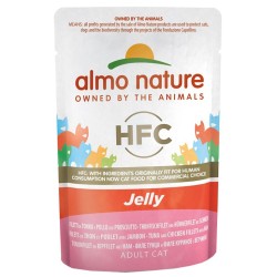 Almo Nature Classic Gatto Con Tonno Pollo E Prosciutto Jelly 50 g