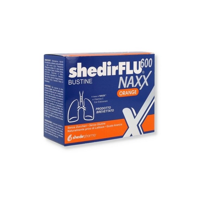 Shedir Pharma Unipersonale Shedirflu 600 Naxx Arancia Senza Zuccheri 20 Bustine Shedir Pharma Unipersonale Shedirflu 600 Naxx Arancia Senza Zuccheri 20 Bustine