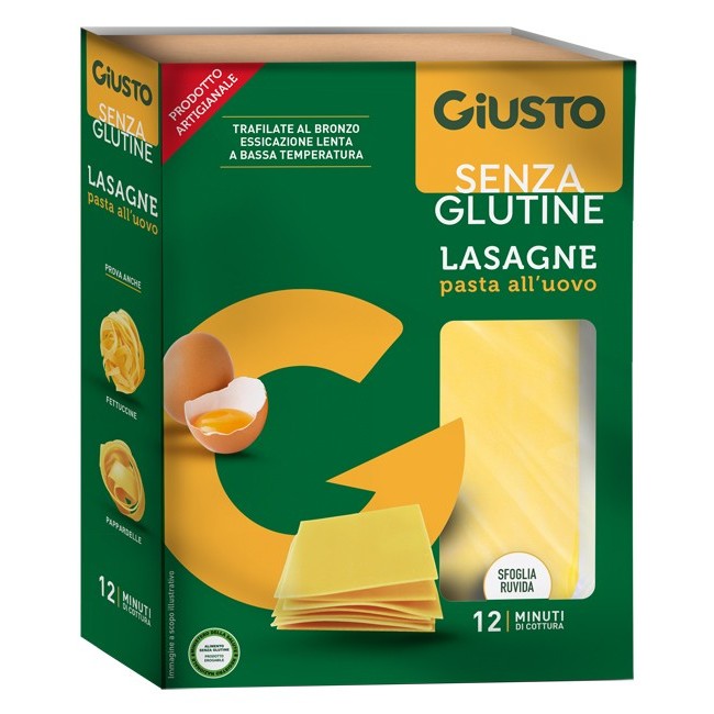 Giusto Senza Glutine Sfoglie Lasagne 200 G Giusto Senza Glutine Sfoglie Lasagne 200 G