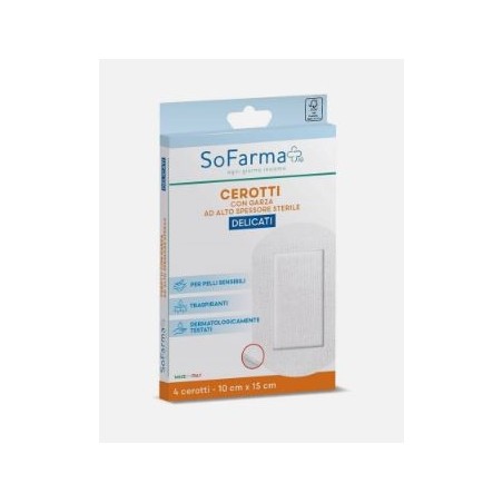 So. Farma. Morra Cerotto Delicato Sofarmapiu' 10x15 Cm 4 Pezzi