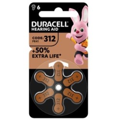 Duracell Easy Tab 312 Marrone Batteria Apparecchio Acustico