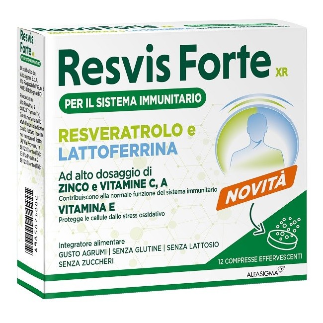 Resvis Forte Xr 12 Compresse Effervescenti Resvis Forte Xr 12 Compresse Effervescenti
