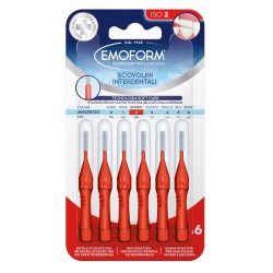 Emoform Scovolino Iso 2 Rosso 6 Pezzi