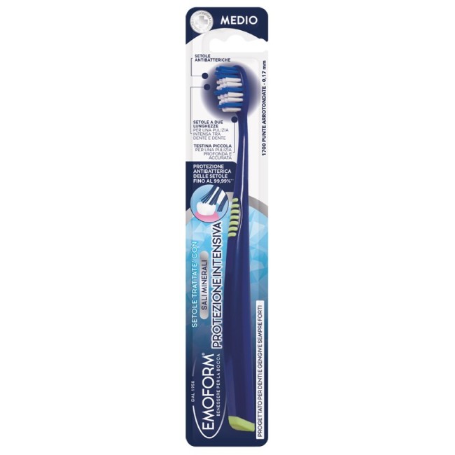 Polifarma Benessere Emoform Spazzolino Protezione Intensiva Polifarma Benessere Emoform Spazzolino Protezione Intensiva