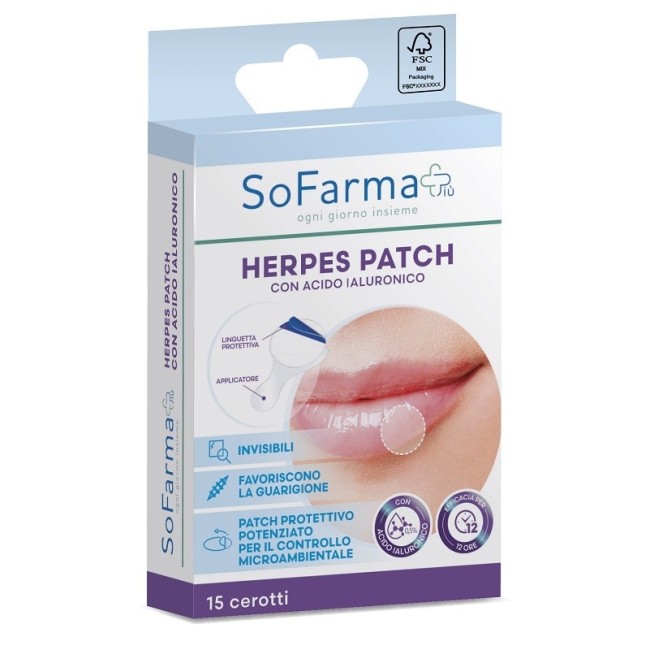 Cerotto Herpes Patch Con Acido Ialuronico Sofarmapiu' Cerotto Herpes Patch Con Acido Ialuronico Sofarmapiu'