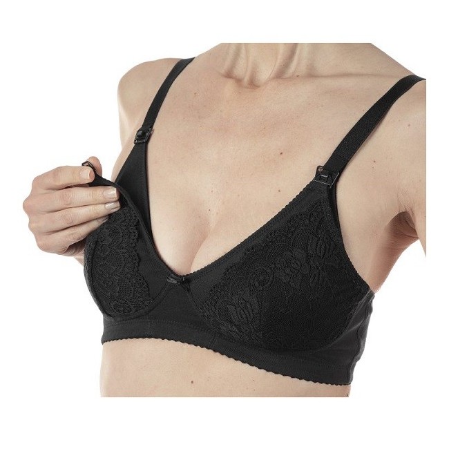 Artsana Mammy Reggiseno Cotone Allattamento Black 5c 1 paio