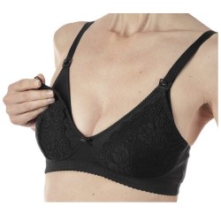 Artsana Mammy Reggiseno Cotone Allattamento Black 6c 1 paio