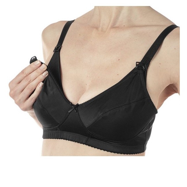 Artsana Mammy Reggiseno Microfibra Allattamento Black 5c 1 paio