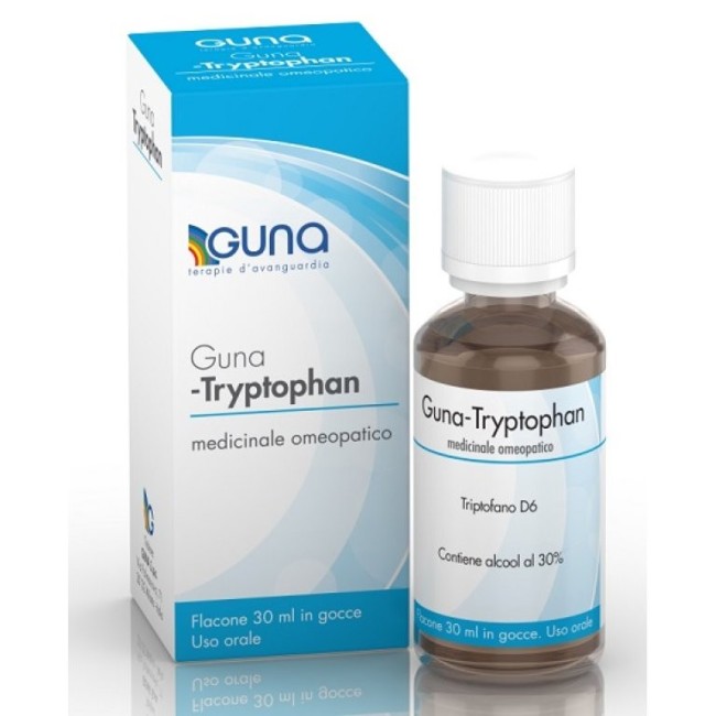 Guna Triptophfan d6 gocce medicinale omeopatico 30 ml Guna Triptophfan d6 gocce medicinale omeopatico 30 ml