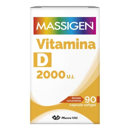 Marco Viti Farmaceutici Massigen Vitamina D 2000 Ui 90 Capsule Softgel