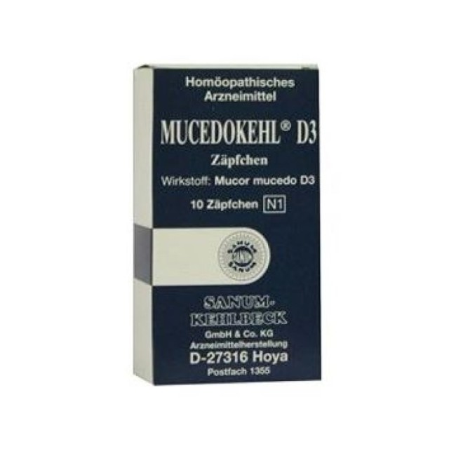 Mucedokehl d3 10 supposte 2g sanum Mucedokehl d3 10 supposte 2g sanum
