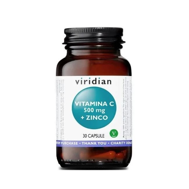 Viridian vitamin c + zinco 30 capsule