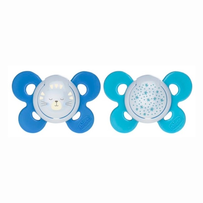 Chicco Succhietto Physio Comfort Silicone Luminoso 12m+ 1pz Chicco Succhietto Physio Comfort Silicone Luminoso 12m+ 1pz