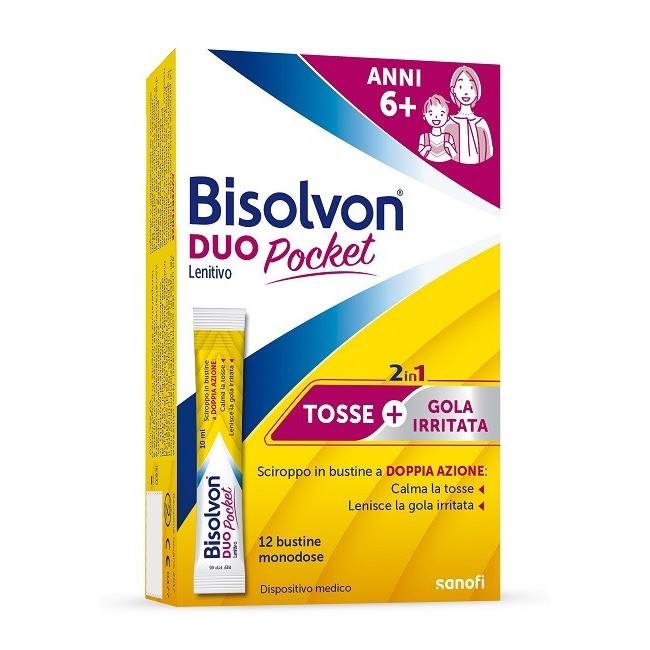 Bisolvon Duo Pocket Lenitivo 12 Bustine Bisolvon Duo Pocket Lenitivo 12 Bustine