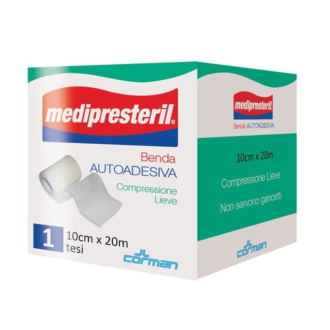 Corman Medipresteril Benda Autoadesiva 10x2000 Cm Corman Medipresteril Benda Autoadesiva 10x2000 Cm