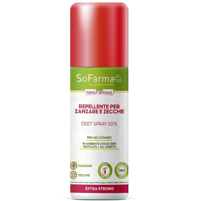 Repellente Extra Strong Deet 50% 75 Ml Sofarmapiu' Repellente Extra Strong Deet 50% 75 Ml Sofarmapiu'