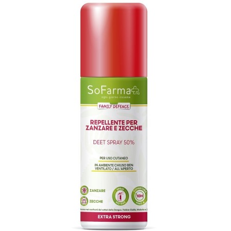 Repellente Extra Strong Deet 50% 75 Ml Sofarmapiu' Repellente Extra Strong Deet 50% 75 Ml Sofarmapiu'