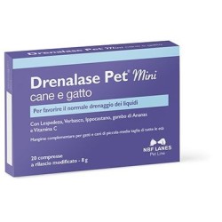 Drenalase Pet Mini Cane Gatto 20 Compresse