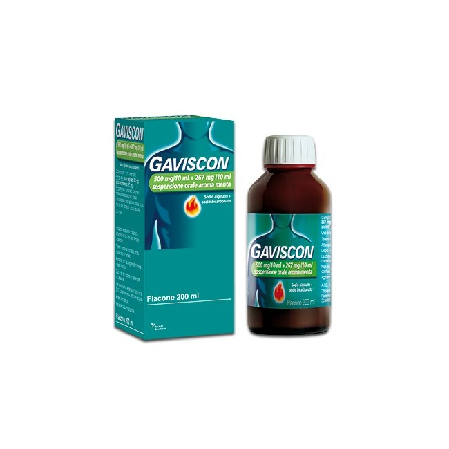 Gaviscon 500mg+267mg/10ml Sospensione Orale 