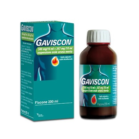 Gaviscon 500mg+267mg/10ml Sospensione Orale 
