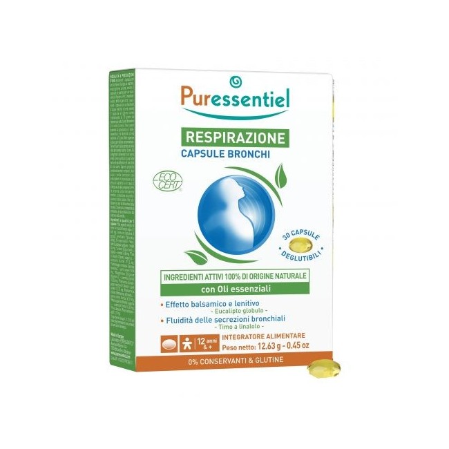 Puressentiel Italia Puressentiel Capsule Bronchi Respirazione 30 Capsule