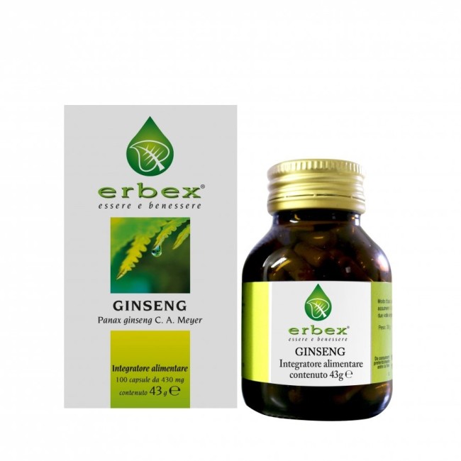 Erbex Ginseng 100 Capsule 430 Mg Erbex Ginseng 100 Capsule 430 Mg