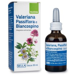 Sella Valeriana Passiflora E Biancospino Gocce 30 Ml