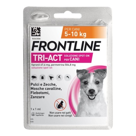 Boehringer Ing. Anim. H. It. Frontline Tri-act Soluzione Spot-on Per Cani Di 5-10 Kg Boehringer Ing. Anim. H. It. Frontline Tri-act Soluzione Spot-on Per Cani Di 5-10 Kg