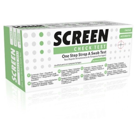 Screen Italia Test One Step Strep A Autodiagnostico Determinazione Qualitativa Antigeni Streptococco A Da Tampone Faringeo Screen Italia Test One Step Strep A Autodiagnostico Determinazione Qualitativa Antigeni Streptococco A Da Tampone Faringeo