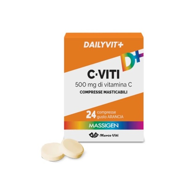 Marco Viti Farmaceutici Massigen C Viti 500 Mg 24 Compresse Masticabili Marco Viti Farmaceutici Massigen C Viti 500 Mg 24 Compresse Masticabili