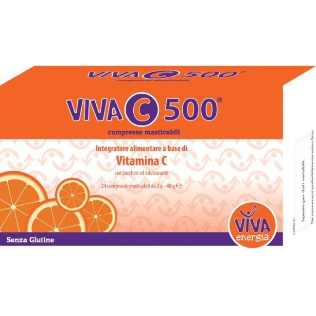 Tuscopharm Viva C 500 Compresse Masticabili Tuscopharm Viva C 500 Compresse Masticabili