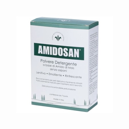 Amidosan polvere detergente lenitiva emolliente rinfrescante 7 buste