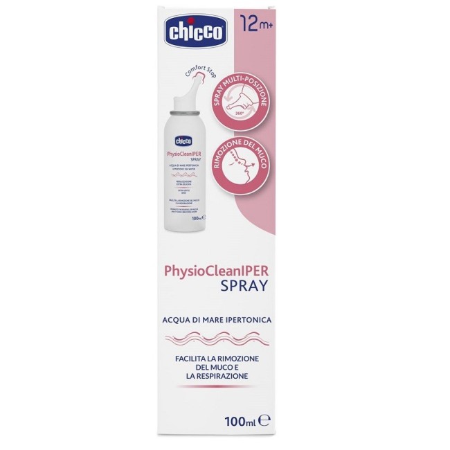 Chicco Physioclean Iper Spray 100 ml Soluzione Ipertonica Chicco Physioclean Iper Spray 100 ml Soluzione Ipertonica
