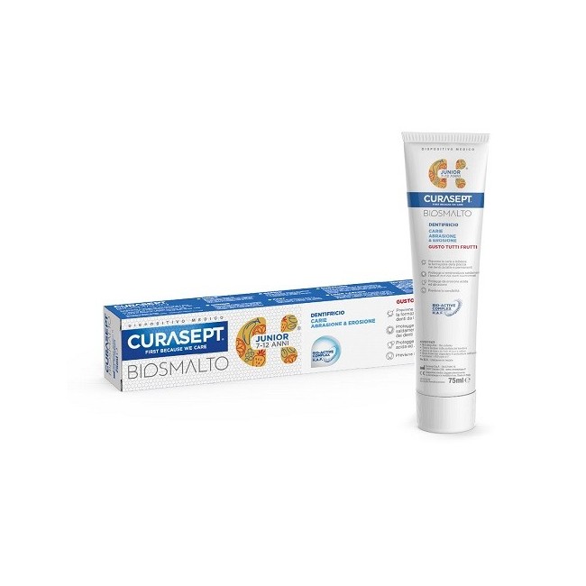 Curasept biosmalto dentifricio junior per bambini 75 ml Curasept biosmalto dentifricio junior per bambini 75 ml