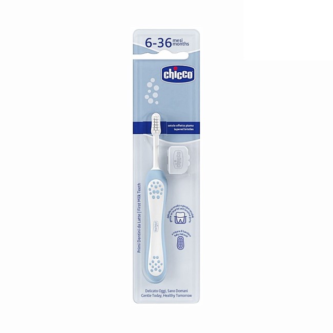 Chicco Spazzolino 6 Mesi+ Azzurro 1 pezzo Chicco Spazzolino 6 Mesi+ Azzurro 1 pezzo