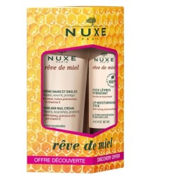 Nuxe Reve De Miel Crema Mani E Unghie + Stick Labbra Idratante Duo 30ml