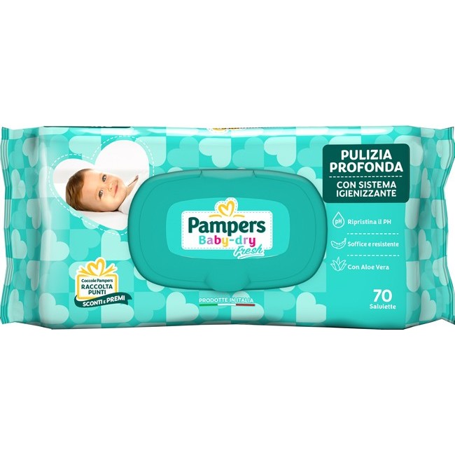 Pampers Wipes Baby Fresh 70 Pezzi Pampers Wipes Baby Fresh 70 Pezzi