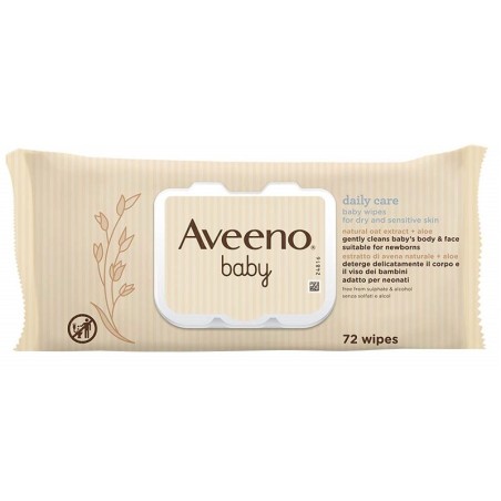 Aveeno Baby Salviette Detergenti 72 Pezzi