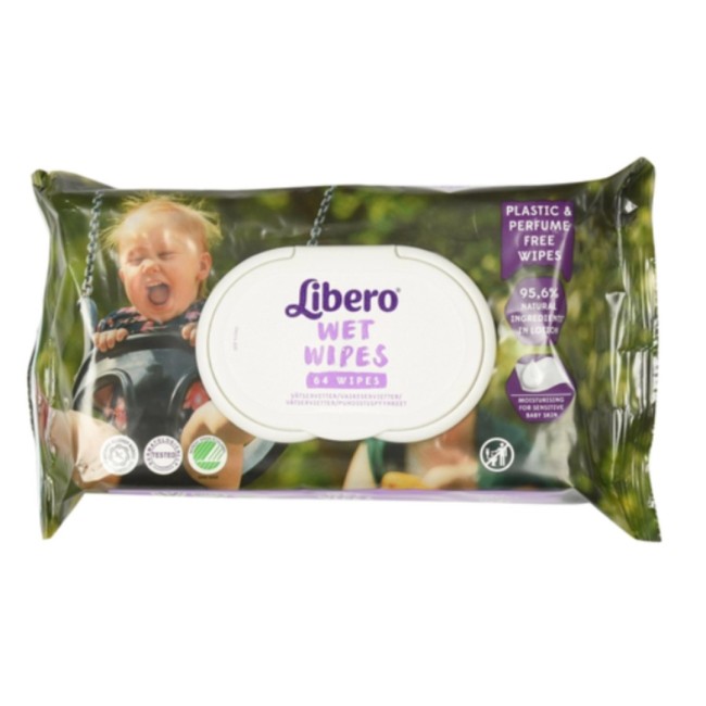 Essity Italia Libero wet wipes 64 pezzi salviette umidificate bambini Essity Italia Libero wet wipes 64 pezzi salviette umidificate bambini