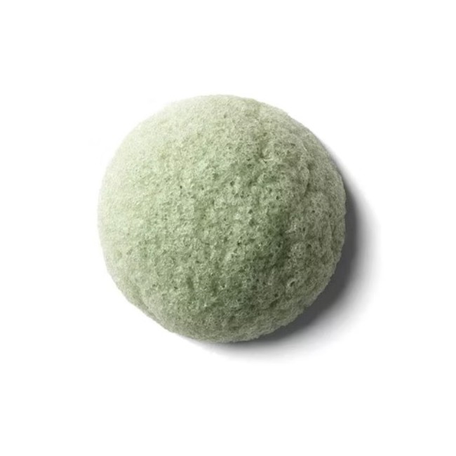 Erborian Charcoal Konjac Sponge with Green Tea spugna da bagno al tè verde Erborian Charcoal Konjac Sponge with Green Tea spugna da bagno al tè verde