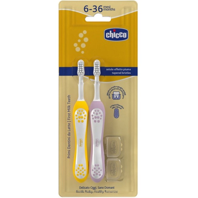 Chicco Spazzolino 6-36 Mesi Doppio Chicco Spazzolino 6-36 Mesi Doppio