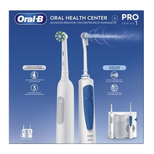 Oralb Oral center Idropulsore + Spazzolino Elettrico PRO 1 Oralb Oral center Idropulsore + Spazzolino Elettrico PRO 1