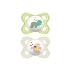 Mam Baby Mam Succhietto Original 2-6 Bio-circolare Caucciu Confezione Doppia Neutro