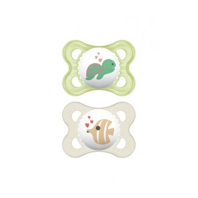 Mam Baby Mam Succhietto Original 2-6 Bio-circolare Caucciu Confezione Doppia Neutro