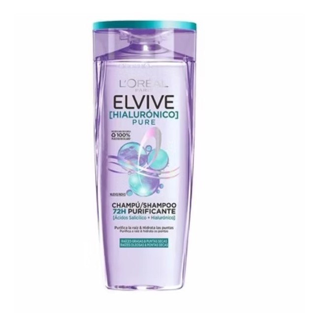 L'Oréal Paris Elvive Hyaluronic Pure Shampoo 380ml Idratazione profonda L'Oréal Paris Elvive Hyaluronic Pure Shampoo 380ml Idratazione profonda