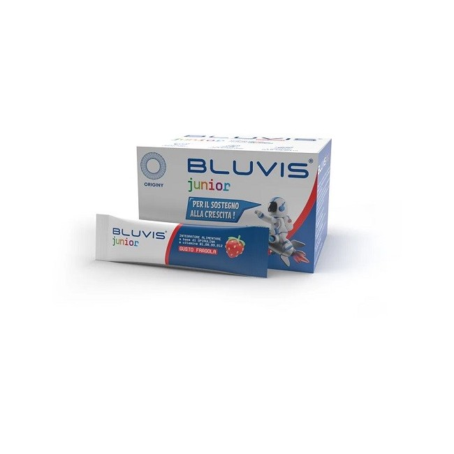 Originy - Societa' Benefit Bluvis Junior Fragola integratore 20 Stick